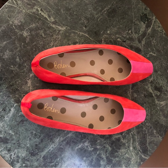 Boden red and pink flats 38 - Picture 5 of 5